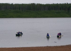 Canoe party at Hutch Lake (on a slightly rainy day!) Canoe party at Hutch Lake (on a slightly rainy day!)