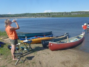 Canoe Party at Hutch Lake