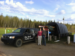 Canoe tent in Grouard-sm